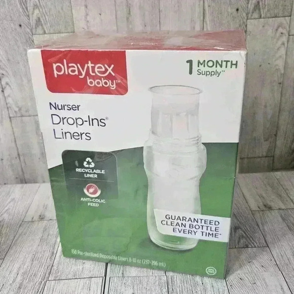 2 PLAYTEX BABY NURSER DROP-INS DROP IN BABY BOTTLE DISPOSABLE LINERS 150 COUNT - Picture 2 of 5